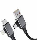 Cabo 4 Em 1 Hrebos Cb-511 Turbo 3.1a Tecido Trançado 1.2m