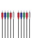 Cabo 5 RCA Macho para 5 RCA Macho Video Componente 2 Metros - P5R-2