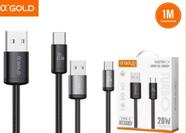 Cabo A'gold 1m 20w CB78-3 USB para Type-C Turbo