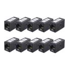 Cabo acoplador Ethernet Matters Cat 6, pacote com 10 unidades, preto, listado pela UL