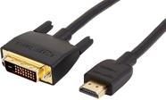 Cabo adaptador Amazon Basics HDMI-A para DVI (macho) 3m preto Cabo adaptador Amazon Basics HDMI-A para DVI (macho) 3m preto