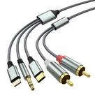 Cabo adaptador auxiliar de áudio Apitiong Lightning para RCA 2,3 m