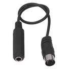 Cabo adaptador Bewinner 6,35 mm fêmea 1/4 TRS para DIN MIDI de 5 pinos Cabo adaptador Bewinner 6,35 mm fêmea 1/4 TRS para DIN MIDI de 5 pinos
