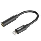 Cabo Adaptador Boya BY K3 para iOS conversor de P2 para Lightning para iPhone até Versão 14