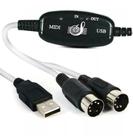 Cabo Adaptador Conversor Audio Midi Interface Usb Suporte