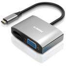 Cabo Adaptador Conversor Comtac USB-C, para HDMI 2.0 e VGA, Alumínio - 20119453