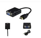 Cabo Adaptador Conversor Hdmi Para Vga C/ Saída P2 Áudio Cabo Adaptador Conversor Hdmi Para Vga C/ Saída P2 Áudio