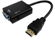Cabo Adaptador Conversor Hdmi Para Vga Com Saída P2 De Áudio