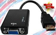 Cabo Adaptador Conversor HDMI para VGA com Saída P2 de áudio Cabo Adaptador Conversor HDMI para VGA com Saída P2 de áudio