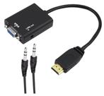 Cabo Adaptador Conversor Hdmi Para Vga Monitor Audio com P2 - Skylink