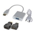 Cabo Adaptador Conversor Hdmi x Vga P2 Áudio Mini Micro HDMI
