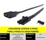 Cabo Adaptador Corsair 3 Pinos Femea Para ARGB 3 Pinos 5V