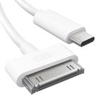 Cabo adaptador de 30 pinos para USB C para iPhone, iPad, iPod 1m branco