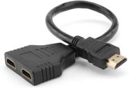 Cabo Adaptador Duplicador HDMI 1 entrada x 2 saidas Splitter Xtrad