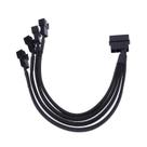 Cabo Adaptador Fans Cooler 3 e 4 Pinos 4 Saidas Molex