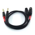 Cabo adaptador fêmea TRS para XLR Suanqi 6,35 mm para XLR de 3 pinos Cabo adaptador fêmea TRS para XLR Suanqi 6,35 mm para XLR de 3 pinos