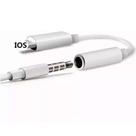 Cabo Adaptador Fone Ouvido P2 Femea x Plugue Compatível Lightning Para Ouvir Musica Conectar Cabo Fone Stéreo Audio