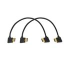 Cabo adaptador HDMI SinLoon banhado a ouro 90 da direita para a esquerda