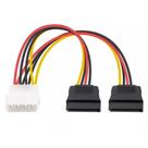 Cabo Adaptador Molex IDE x 2 Sata 15P 20cm GRASEP - D-CIC02