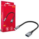 Cabo Adaptador OTG C3Tech, USB-C Macho, USB-A Fêmea, Cabo 15cm - OTG-50
