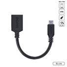Cabo Adaptador Otg Micro Usb P/ Usb A 2.0 - Preto - 15cm - Pamup-15