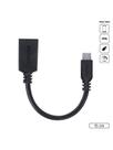 Cabo Adaptador Otg Tipo C Para Usb A 3.0 Para Celular Smartphone 15 Cm Preto - P3amup-15