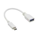 Cabo Adaptador OTG - USB-A / Type-C - Branco - Verde