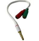 Cabo Adaptador P3 P2 Combo Para Fone E Microfone Headset
