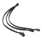 Cabo Adaptador PWM Cooler Fan 4 Pinos 3 Saidas, 25CM - Alloy