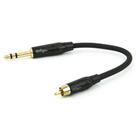 Cabo Adaptador RCA para P10 Profissional Estereo - 8 Metros
