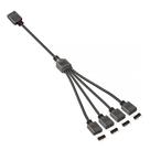 Cabo Adaptador RGB 5V Divisor 3 Pinos 1 Para 4 Saídas 30cm Cabo Adaptador RGB 5V Divisor 3 Pinos 1 Para 4 Saídas 30cm
