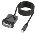 Cabo adaptador serial USB-C para DB9 SABRENT 1,8 m USB 2.0 Cabo adaptador serial USB-C para DB9 SABRENT 1,8 m USB 2.0