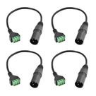 Cabo adaptador Teansic XLR Male Connector para terminal de 3 pinos