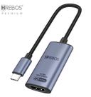Cabo adaptador usb-c hdmi 4k 60hz ad-211 - 13cm