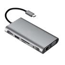 Cabo Adaptador USB-C / LAN RJ45 Gigabit 4k 10 em 1