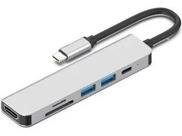 Cabo Adaptador Usb Tipo C Docker Hdmi 4k + Usb 3.0 Dell Xps