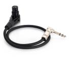 Cabo Adaptador XLR Fêmea 90º para P10 Macho 90º