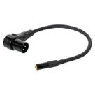 Cabo Adaptador XLR Macho 90º graus para P2 Fêmea Mono 80 CM