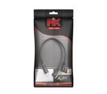 Cabo adaptador y 2rca macho + 1femea rca 90 graus
