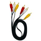 Cabo Áudio e Vídeo DVD 3RCA x 3RCA Altomex 1.5 Metros