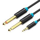 Cabo Audio P2 Estereo Para P10 Mono Mesa Som Dj 3m Vention