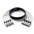 Cabo Audio Snake PRORECK XLR de 20 pés e 4 canais macho para fêmea