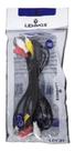 Cabo Audio Video 1,5m Av 3 Rca 1,5 Metros Tv Dvd Game Som