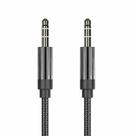 Cabo Auxiliar Áudio P2 1M Hrebos Premium CB-706P Alta Qualidade com Ponta Dourada, Conector Macho x Macho