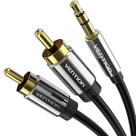 Cabo Auxiliar Audio P2 Estereo Para Rca Som Dj 5m Vention