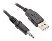 Cabo Auxiliar P3 Macho x USB Macho Audio MP3, MP4 23cm