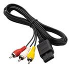 Cabo AV 3 RCA para S N E S, N 6 4 e Game Cube Áudio e Vídeo Analógico