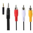 Cabo AV Padarsey 3,5 mm macho para 3RCA macho 1,5 m para câmera de vídeo