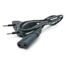 Cabo Bipolar de Energia 80cm Tomada Padrão Universal 2 pinos Kirin CB25K80 Preto Cabo Bipolar de Energia 80cm Tomada Padrão Universal 2 pinos Kirin CB25K80 Preto