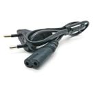 Cabo Bipolar de Energia 80cm Tomada Padrão Universal 2 pinos Kirin CB25K80 Preto Cabo Bipolar de Energia 80cm Tomada Padrão Universal 2 pinos Kirin CB25K80 Preto